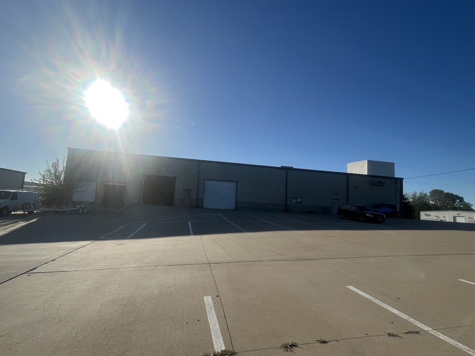Elevate Sports Center exterior and parking area